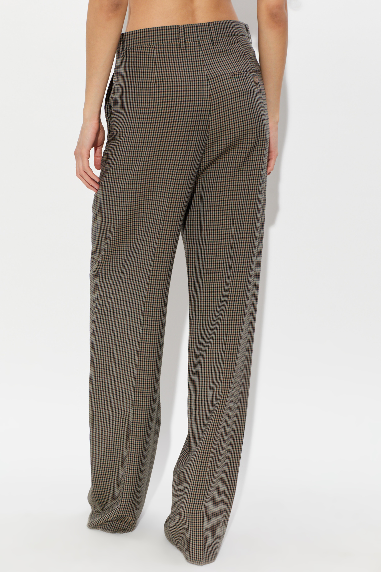 Balenciaga Plaid pattern pants | Women's | Vitkac